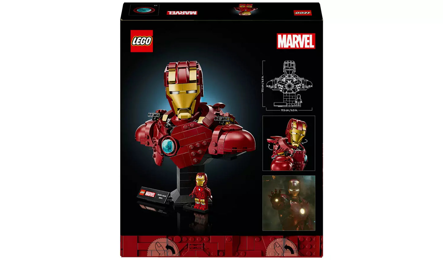 LEGO Marvel Iron Man MK4 Bust Building Set for Adults | Ages 18+ | Model 76327 | NEW LEGO