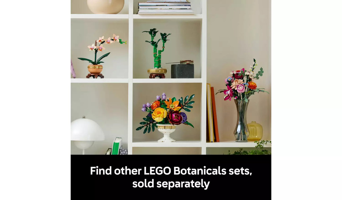 LEGO Botanicals Flower Arrangement Home Decor Set for Adults | Ages 18+ | Model 10345 | NEW LEGO