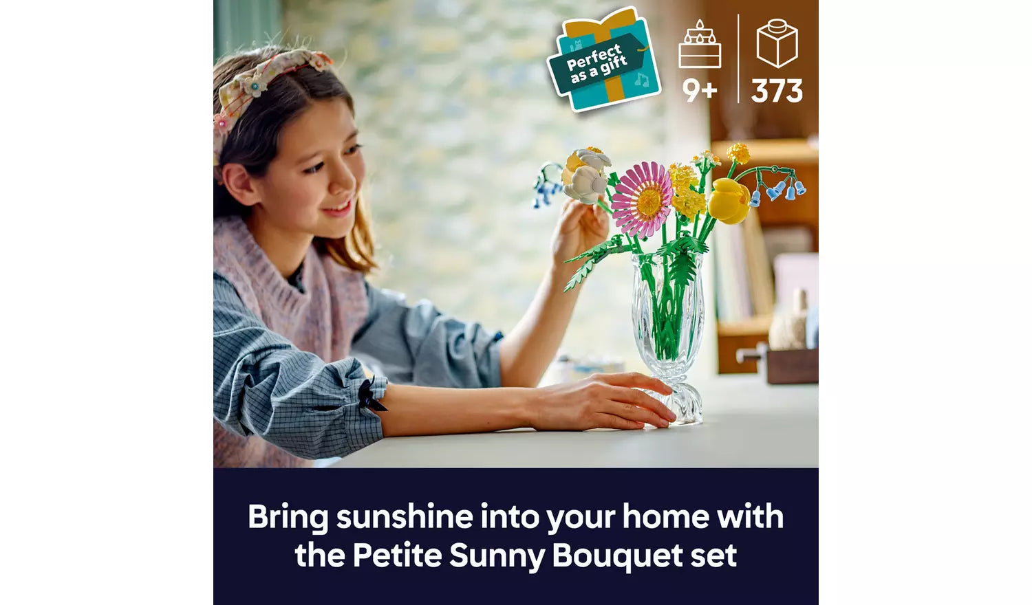 LEGO Botanicals Petite Sunny Bouquet Toy Flowers Set | Ages 9+ | Model 10347 | New LEGO