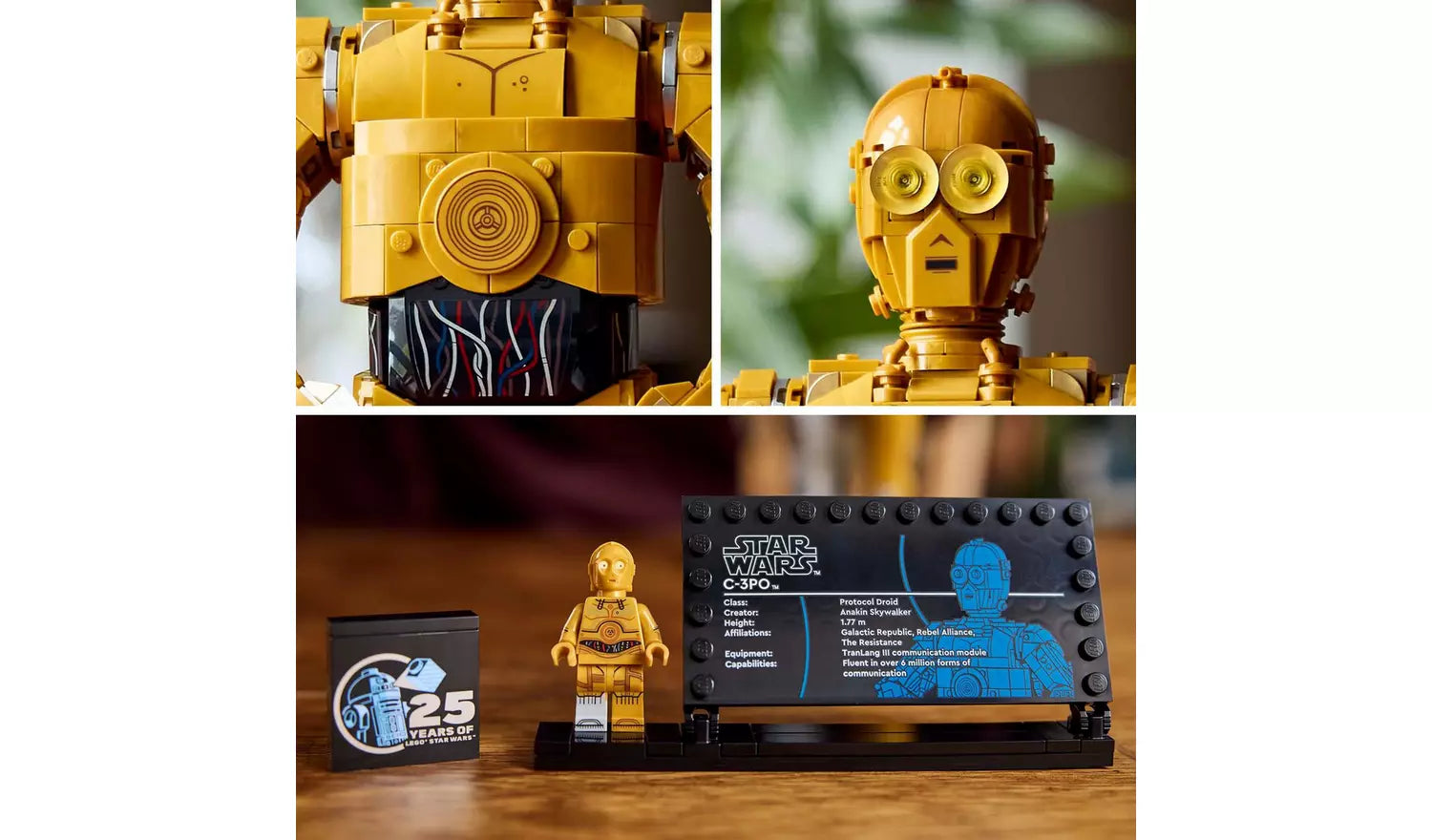 LEGO Star Wars C-3PO Figure Character Set for Adults 75398 | Ages 18+ | New LEGO