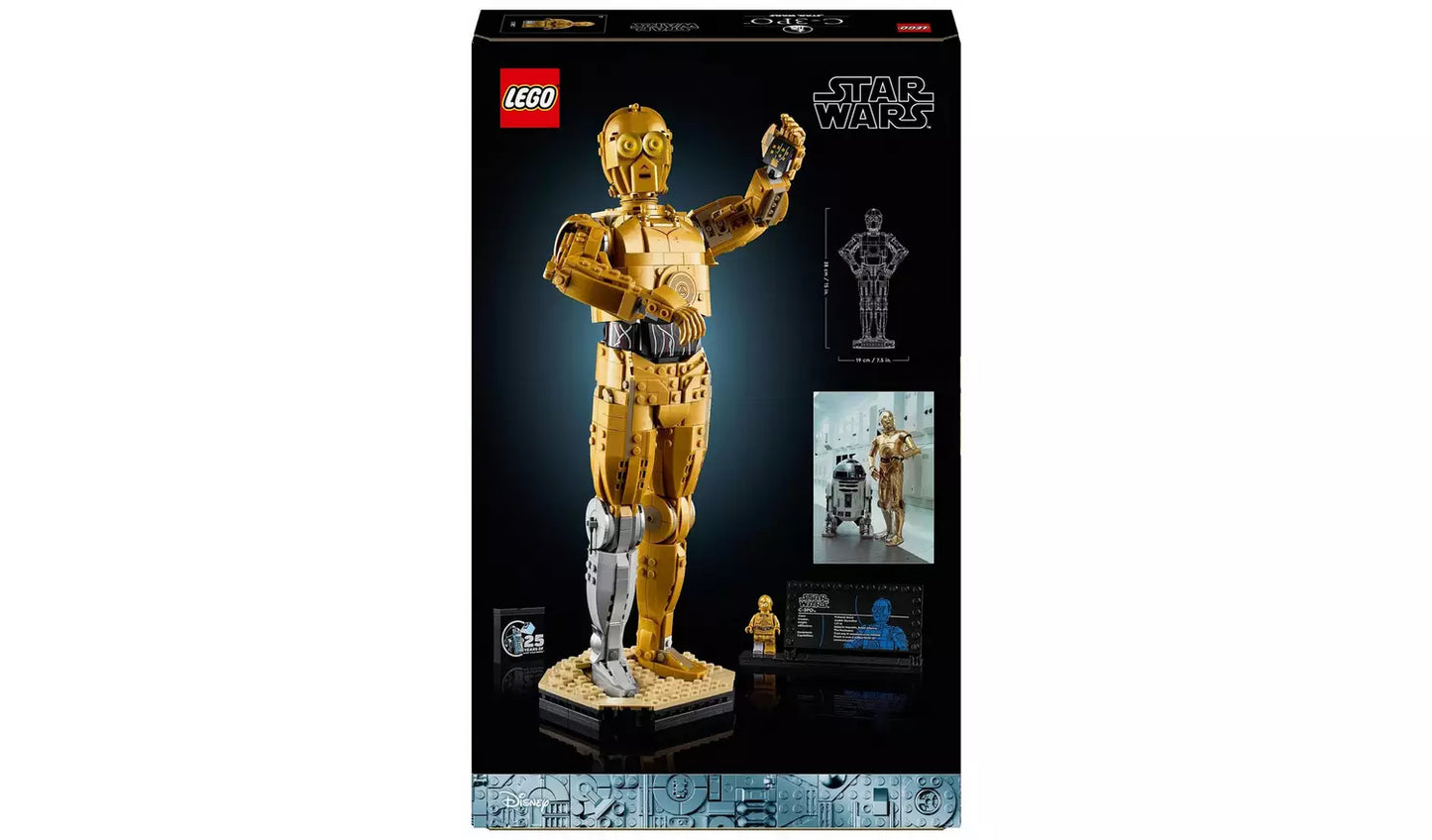 LEGO Star Wars C-3PO Figure Character Set for Adults 75398 | Ages 18+ | New LEGO