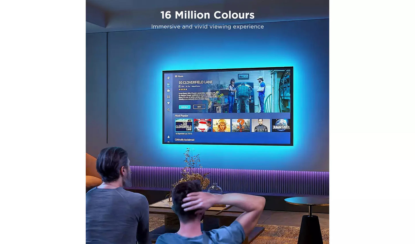 Govee 46–60 Inch Smart RGB TV LED Backlight with App & Music Sync Govee