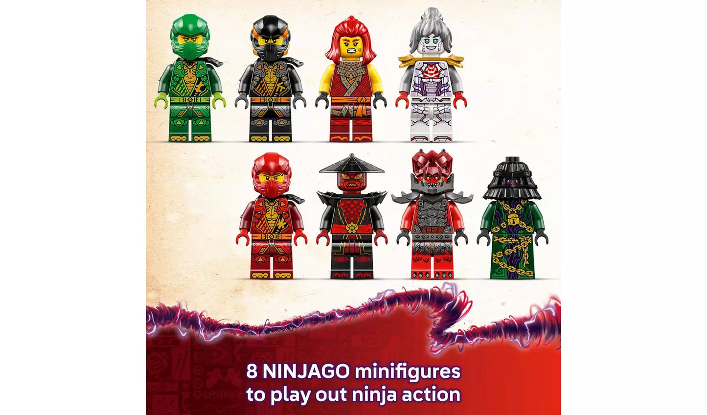 LEGO NINJAGO Arc Dragon of Focus Ninja Building Toy | Ages 9+ | Model 71836 | 869 Pieces | New LEGO