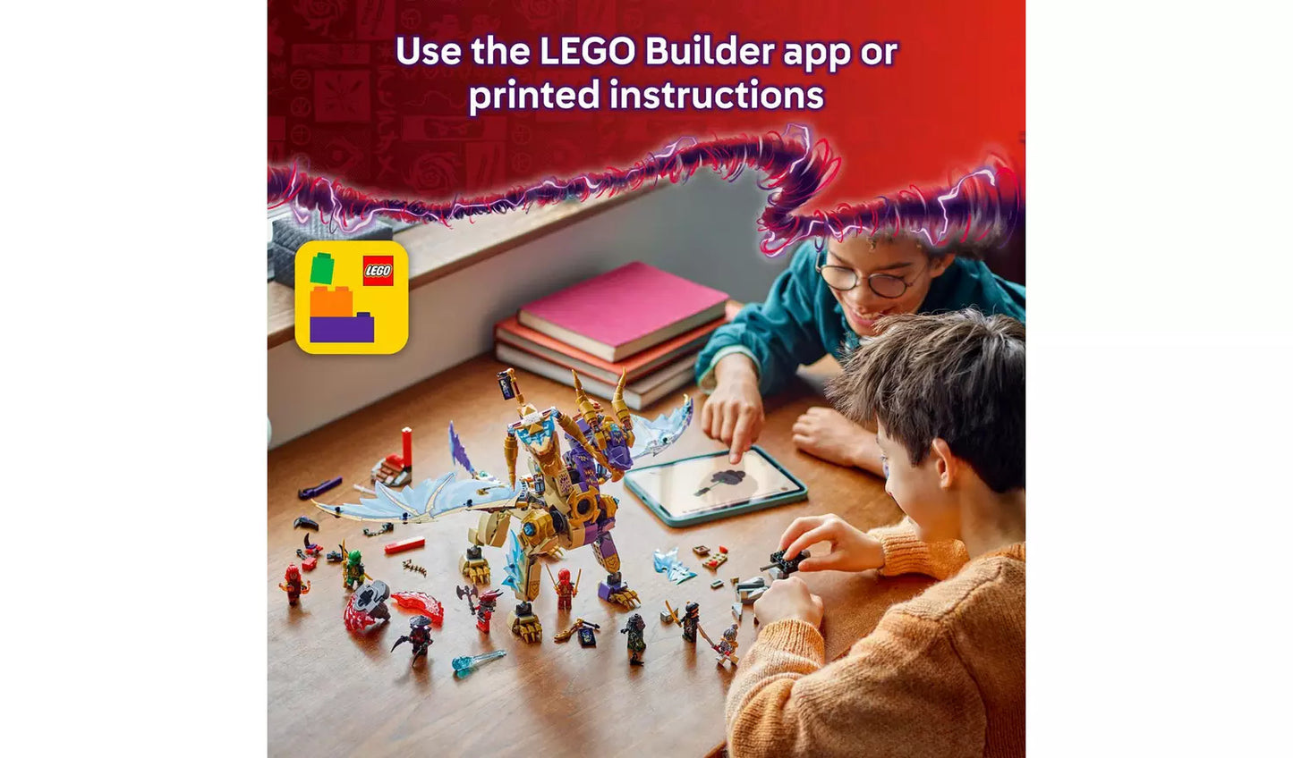 LEGO NINJAGO Arc Dragon of Focus Ninja Building Toy | Ages 9+ | Model 71836 | 869 Pieces | New LEGO