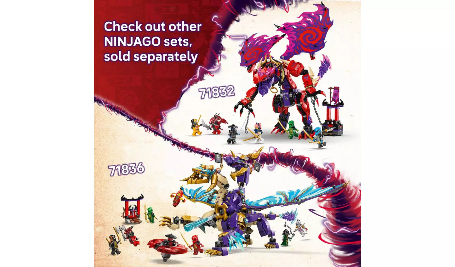 LEGO NINJAGO Arc Dragon of Focus Ninja Building Toy | Ages 9+ | Model 71836 | 869 Pieces | New LEGO