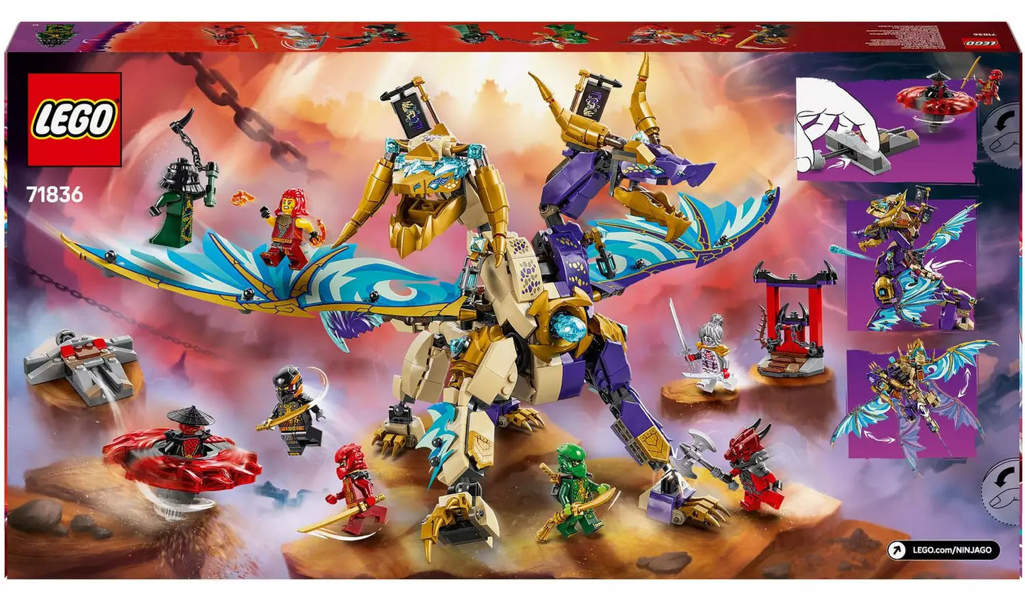 LEGO NINJAGO Arc Dragon of Focus Ninja Building Toy | Ages 9+ | Model 71836 | 869 Pieces | New LEGO