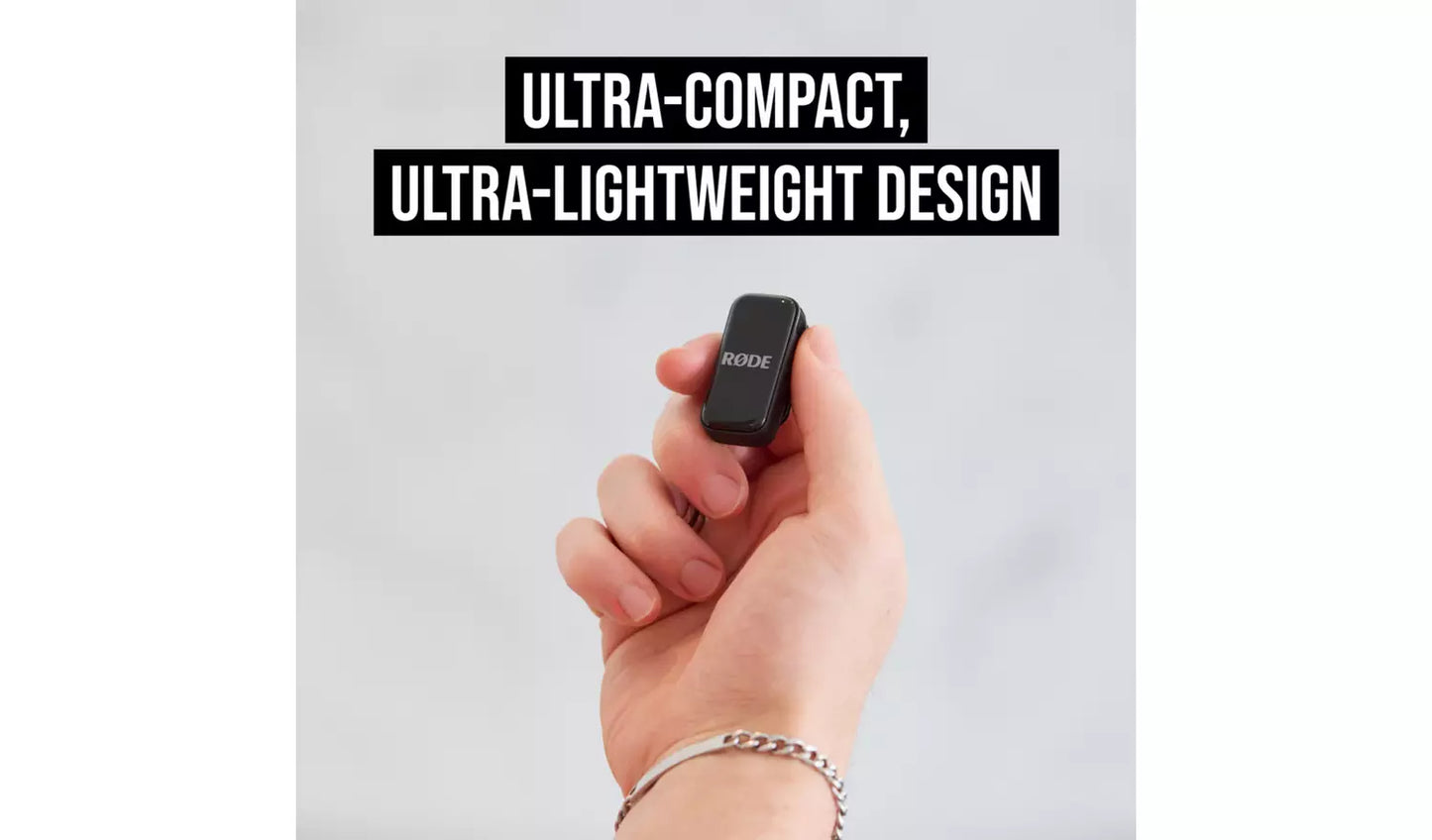 RØDE Wireless Micro Lightning Compact Wireless Microphone – Black (New) RØDE