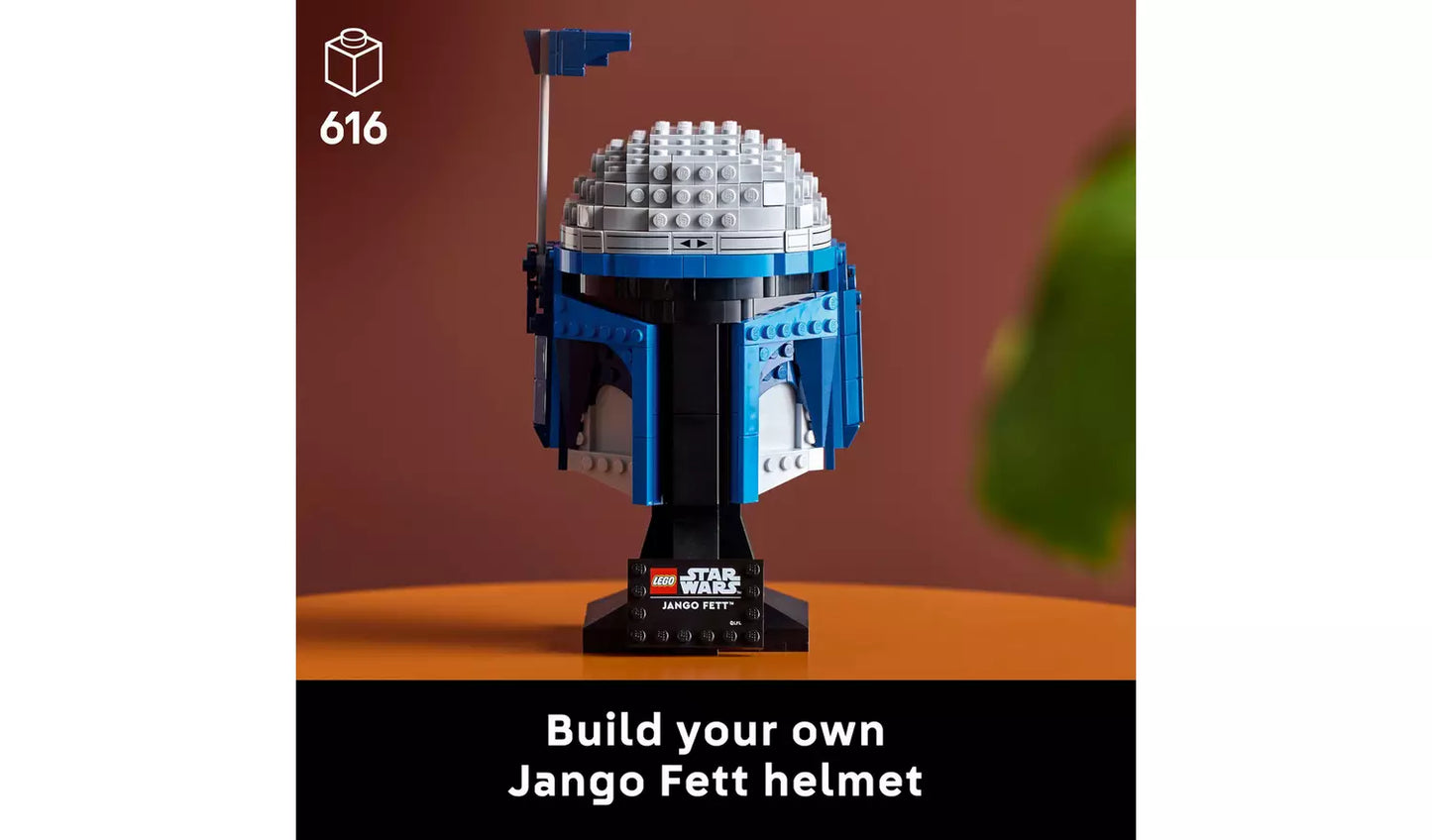 LEGO Star Wars Jango Fett Helmet Set for Adults | Ages 18+ | Model 75408 | NEW LEGO