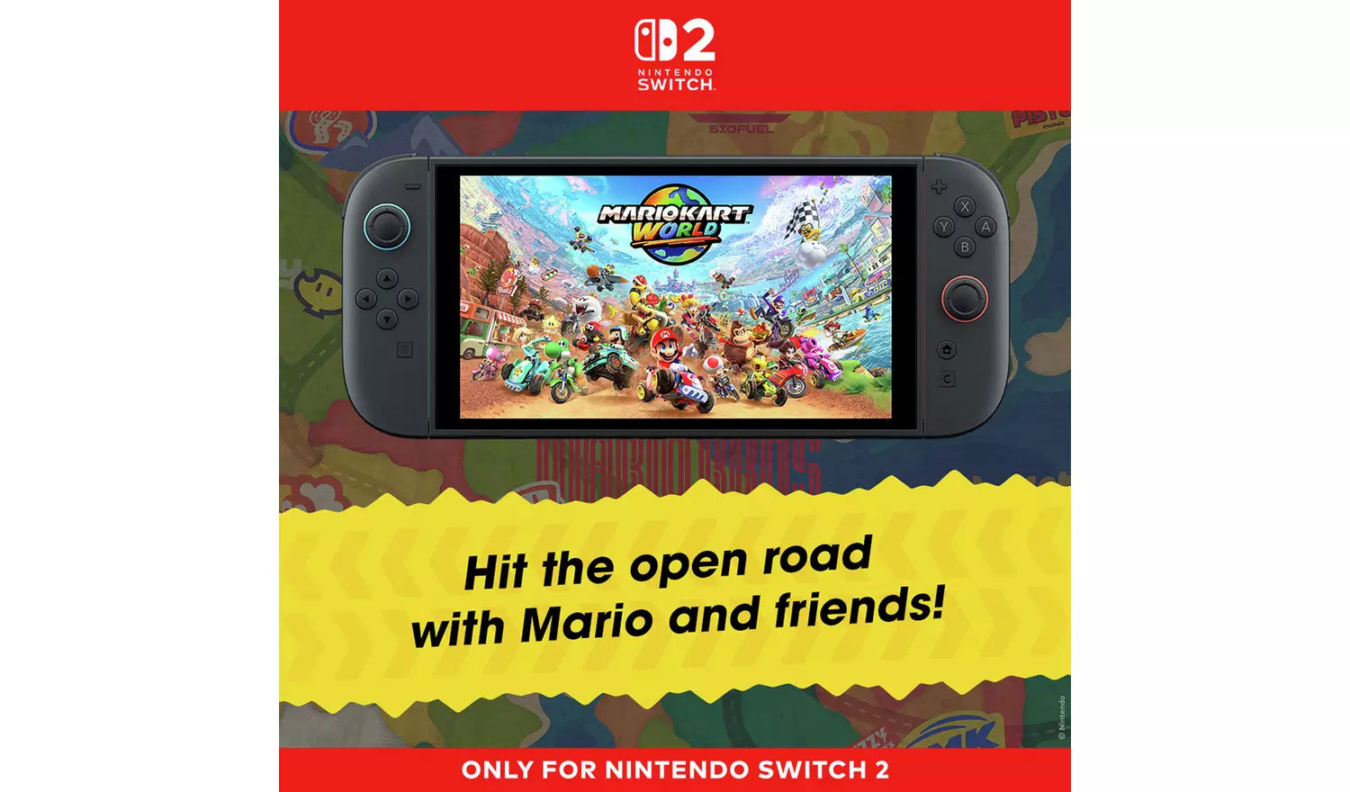 Mario Kart World – Nintendo Switch 2 | Physical Game Disc | 3+ (New) Nintendo