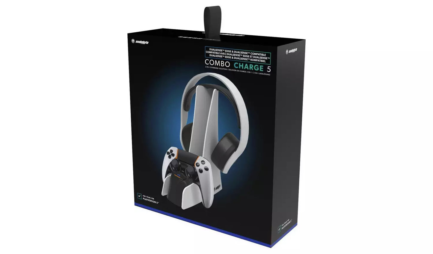 Snakebyte Combo Charge 5 for PS5 (New) Snakebyte
