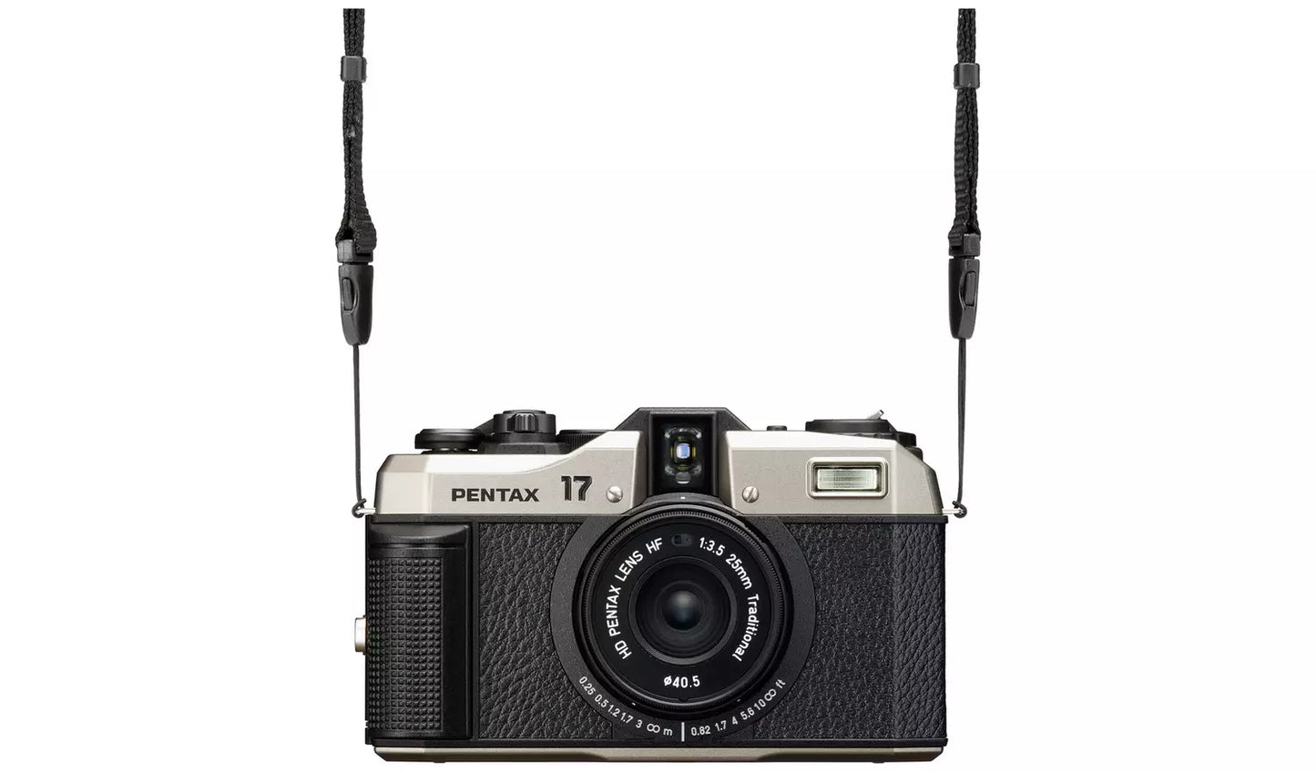 Pentax 17 Compact Film Camera Bundle – Half-Frame 35mm Camera with 25mm Lens + Film Pack (New) Pentax