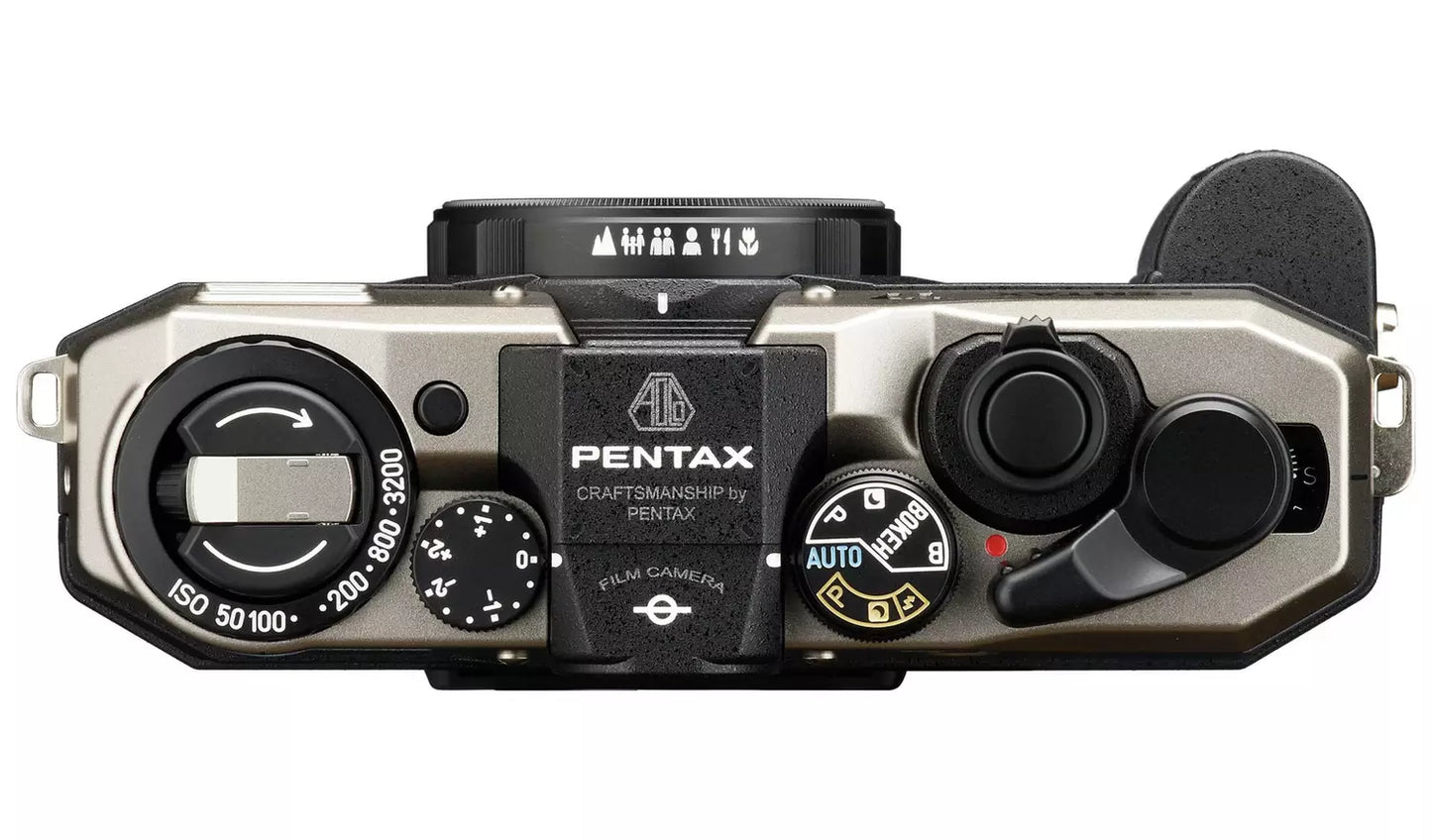 Pentax 17 Compact Film Camera Bundle – Half-Frame 35mm Camera with 25mm Lens + Film Pack (New) Pentax