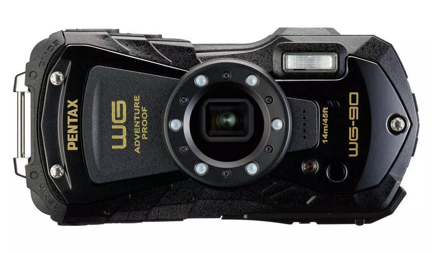 Pentax WG-90 16MP Tough Compact Camera Black (New) Pentax
