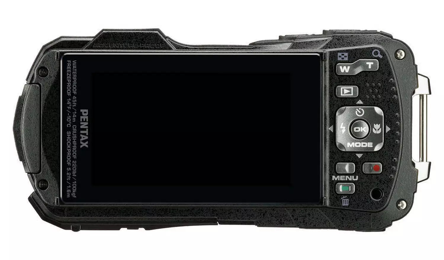 Pentax WG-90 16MP Tough Compact Camera Black (New) Pentax
