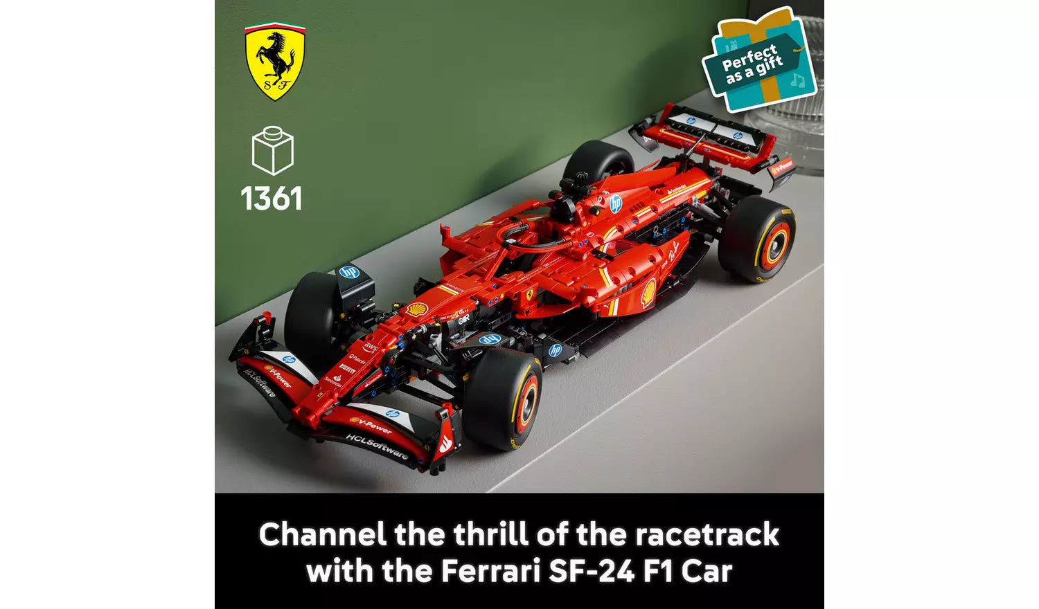LEGO Technic Ferrari SF-24 F1 Car Model Kit for Adults | Ages 18+ | Model 42207 | NEW LEGO
