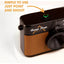 Campsnap V105 8MP Compact Digital Camera – Brown (New) Campsnap