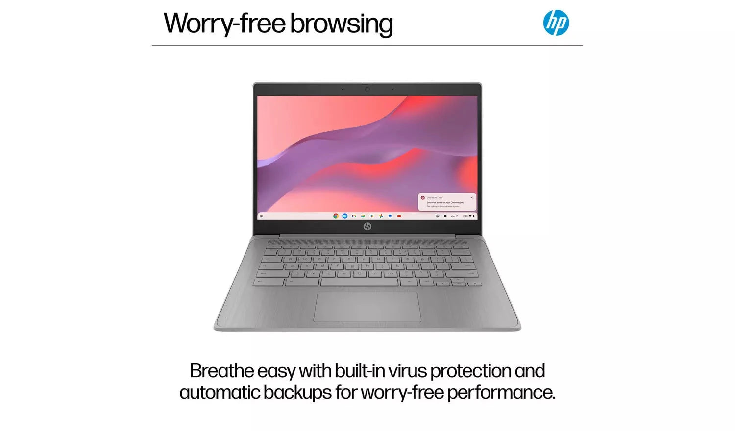 HP 14a-ne1500sa – 14" Chromebook, Intel Celeron, 4GB RAM, 64GB eMMC, Grey (Excellent Refurbished) - Funkifone