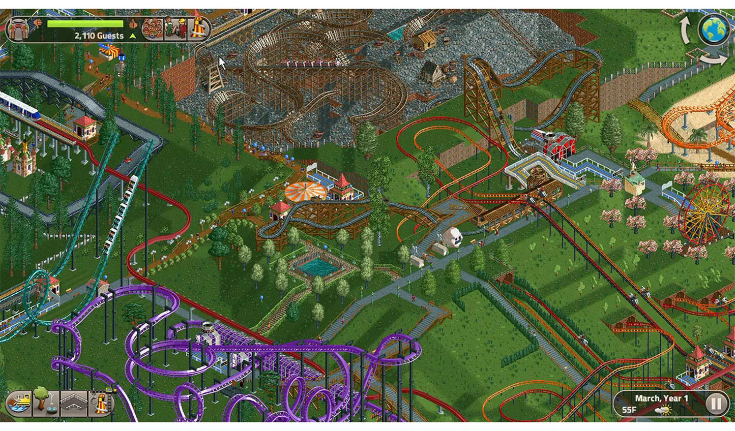 RollerCoaster Tycoon Classic – Nintendo Switch Game | Physical Game Card | 3+ (New) Nintendo