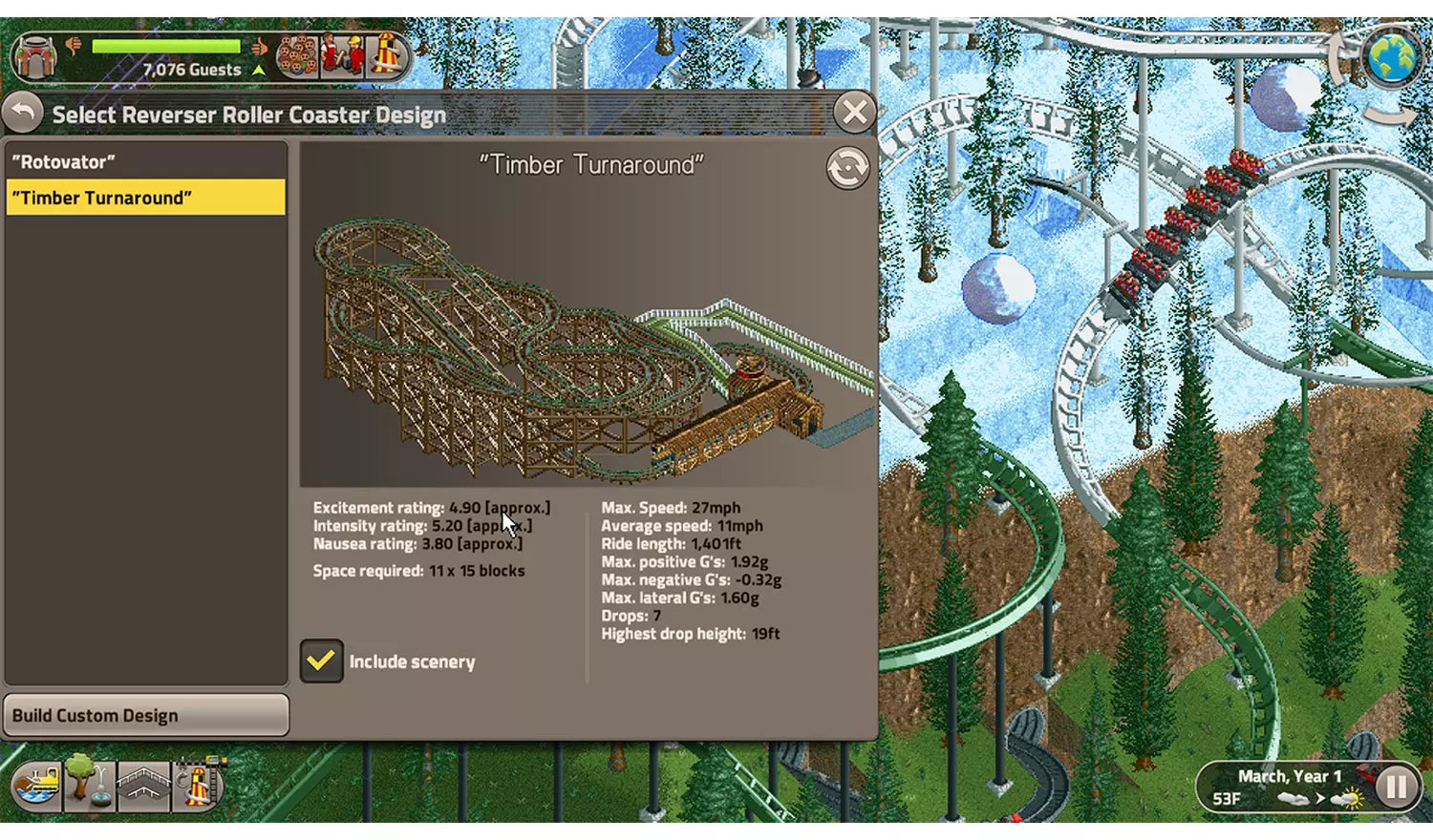 RollerCoaster Tycoon Classic – Nintendo Switch Game | Physical Game Card | 3+ (New) Nintendo