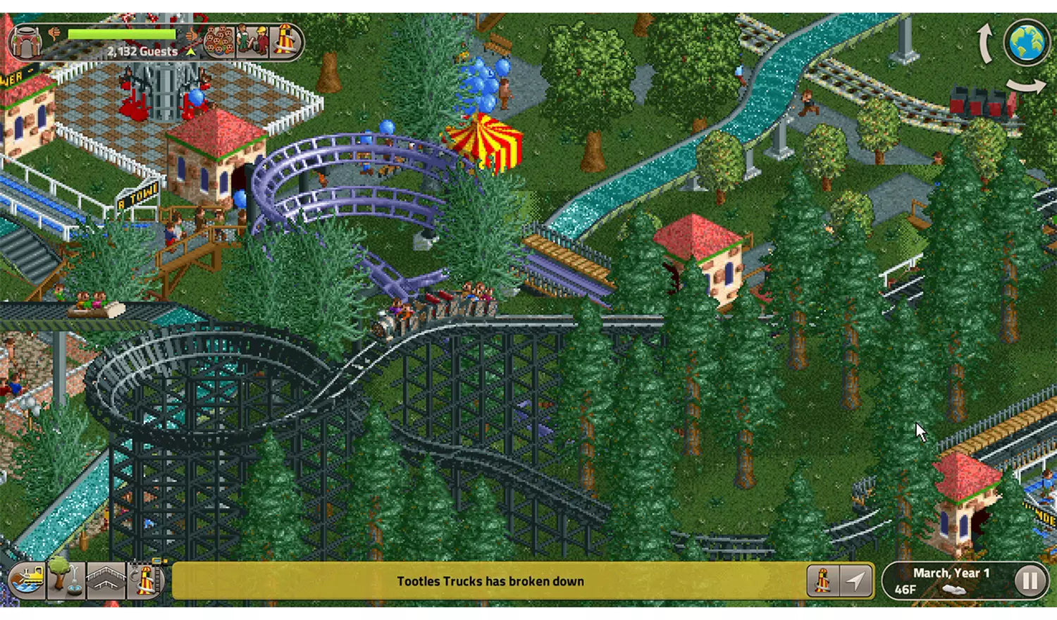 RollerCoaster Tycoon Classic – Nintendo Switch Game | Physical Game Card | 3+ (New) Nintendo