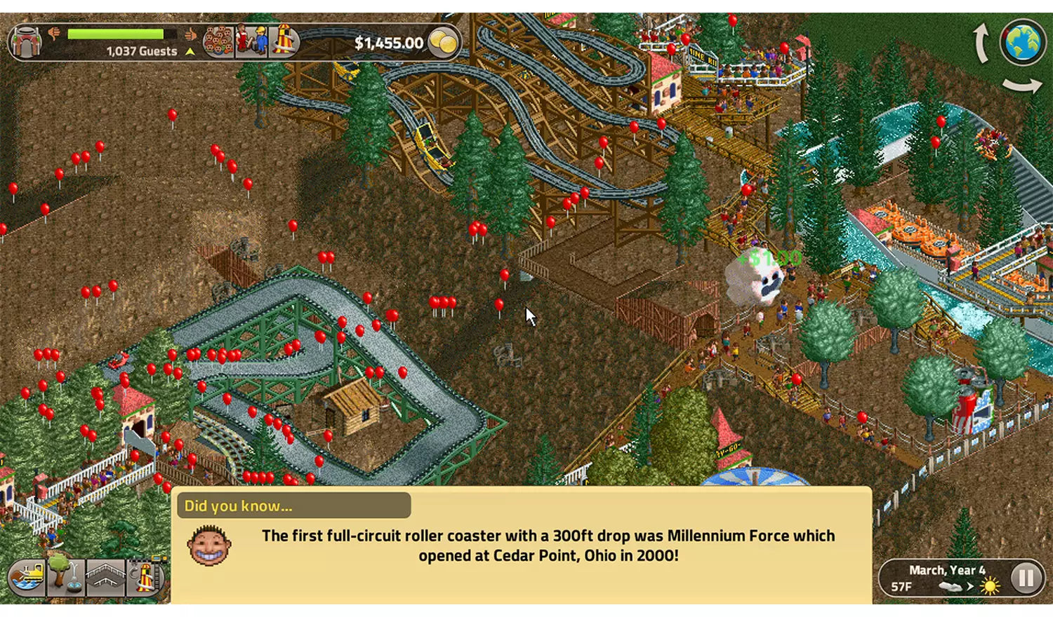 RollerCoaster Tycoon Classic – Nintendo Switch Game | Physical Game Card | 3+ (New) Nintendo