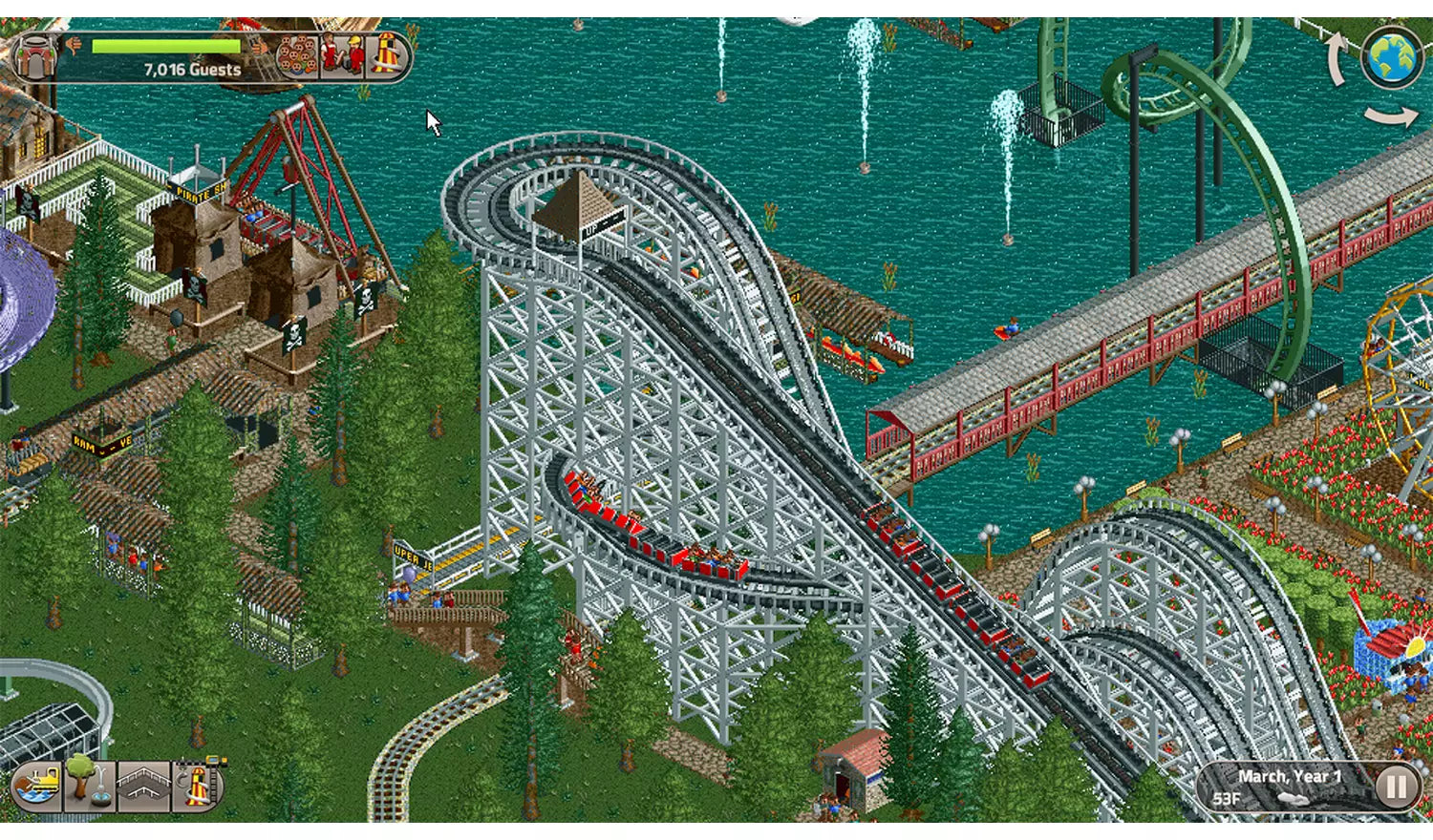 RollerCoaster Tycoon Classic – Nintendo Switch Game | Physical Game Card | 3+ (New) Nintendo
