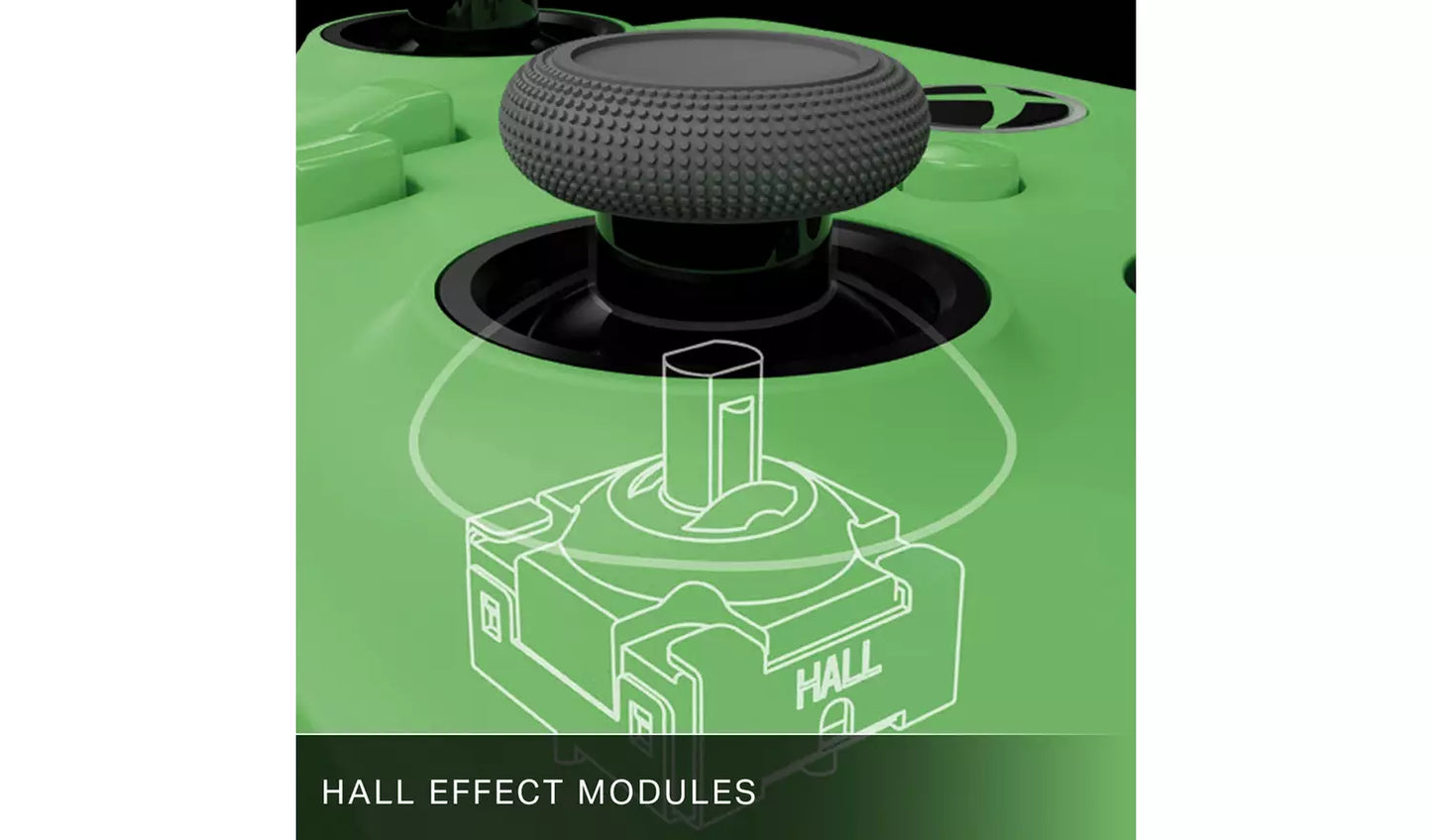 PowerA Hall Effect Advantage+ Xbox Wired Controller – Green | Pro-Level Wired Gaming (New) Xbox