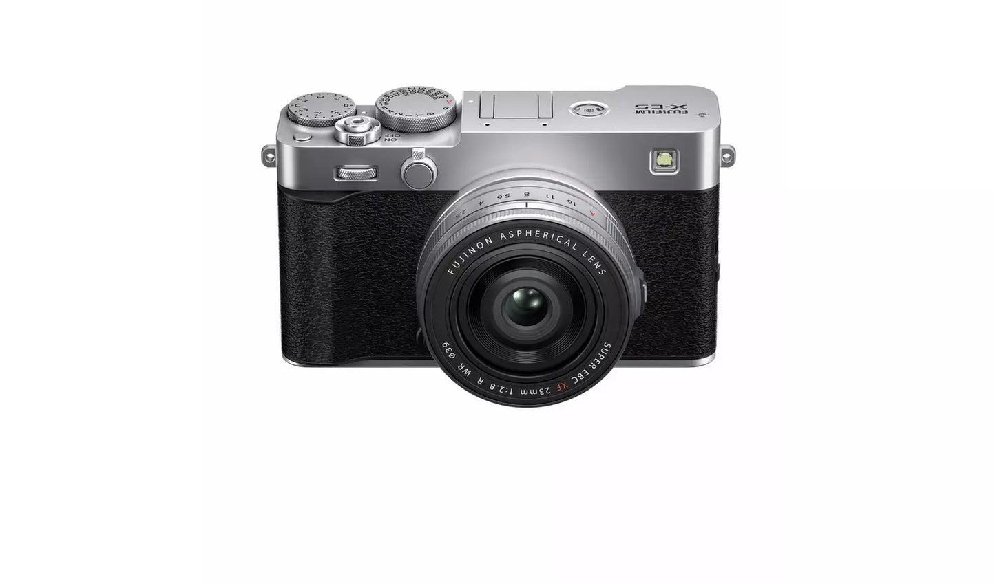 Fujifilm X-E5 Mirrorless Camera Silver with XF 23mm Lens – 40.2MP, Compact (New) Fujifilm