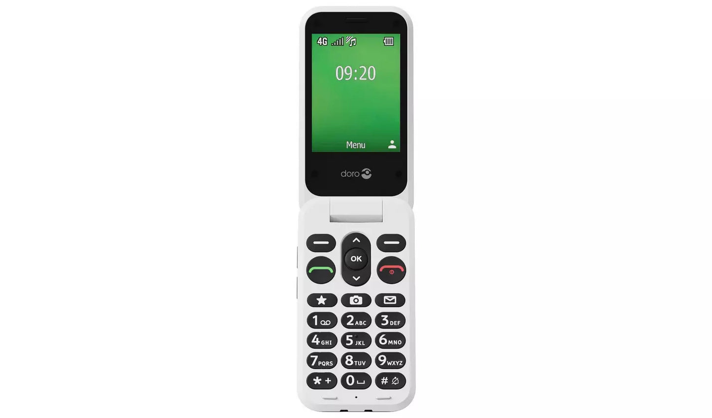 Doro Leva E22 Mobile Phone – Black & White Unlocked 4G Feature Phone (New) Doro