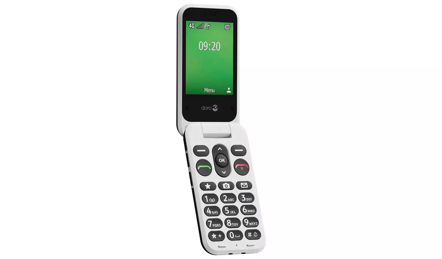 Doro Leva E22 Mobile Phone – Black & White Unlocked 4G Feature Phone (New) Doro
