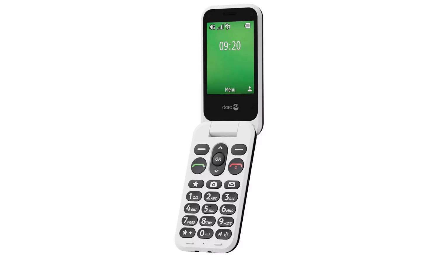 Doro Leva E22 Mobile Phone – Black & White Unlocked 4G Feature Phone (New) Doro