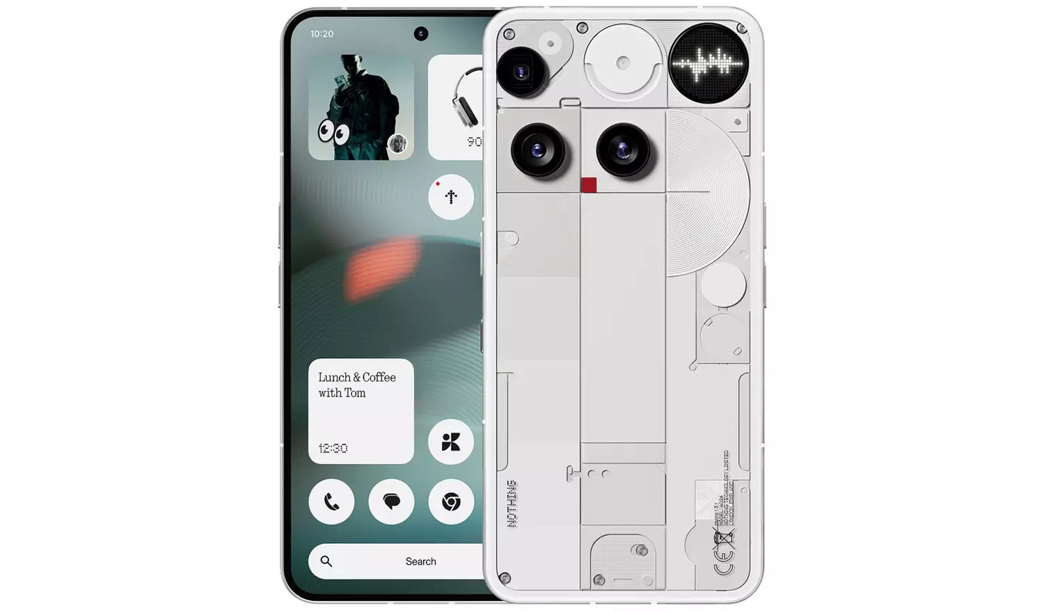 Nothing Phone 3 5G 512GB White SIM Free Ai Mobile Phone (New) Nothing