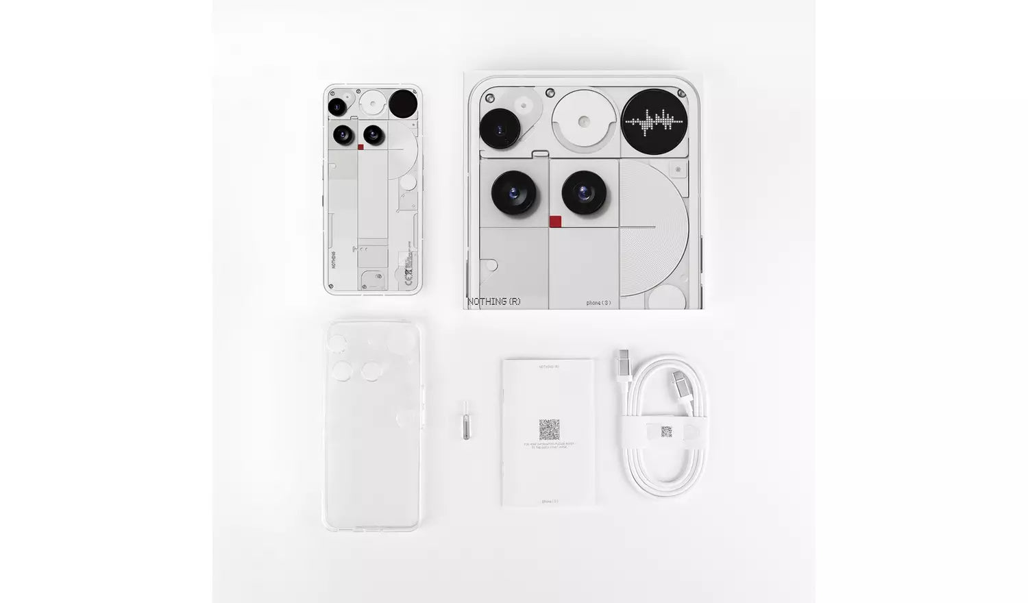 Nothing Phone 3 5G 512GB White SIM Free Ai Mobile Phone (New) Nothing