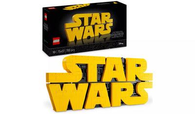 LEGO Star Wars Brick-Built Star Wars Logo Sign Set | Ages 18+ | Model 75407 | NEW LEGO