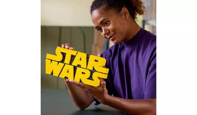 LEGO Star Wars Brick-Built Star Wars Logo Sign Set | Ages 18+ | Model 75407 | NEW LEGO