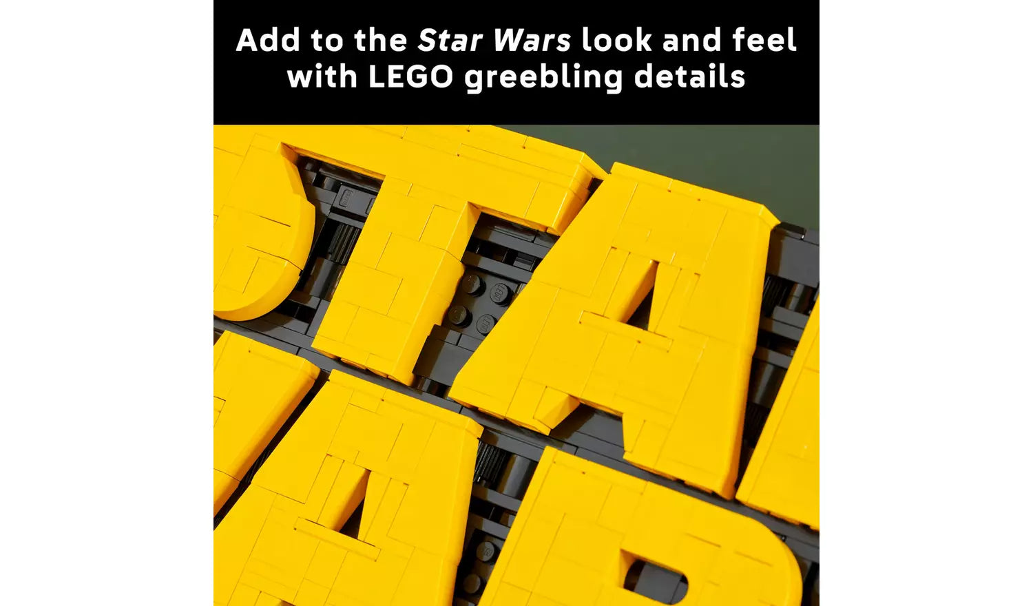 LEGO Star Wars Brick-Built Star Wars Logo Sign Set | Ages 18+ | Model 75407 | NEW LEGO