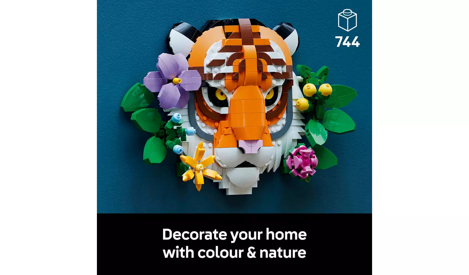 LEGO ART The Fauna Collection Tiger Wall Art Set for Adults | Ages 18+ | Model 31217 | NEW LEGO