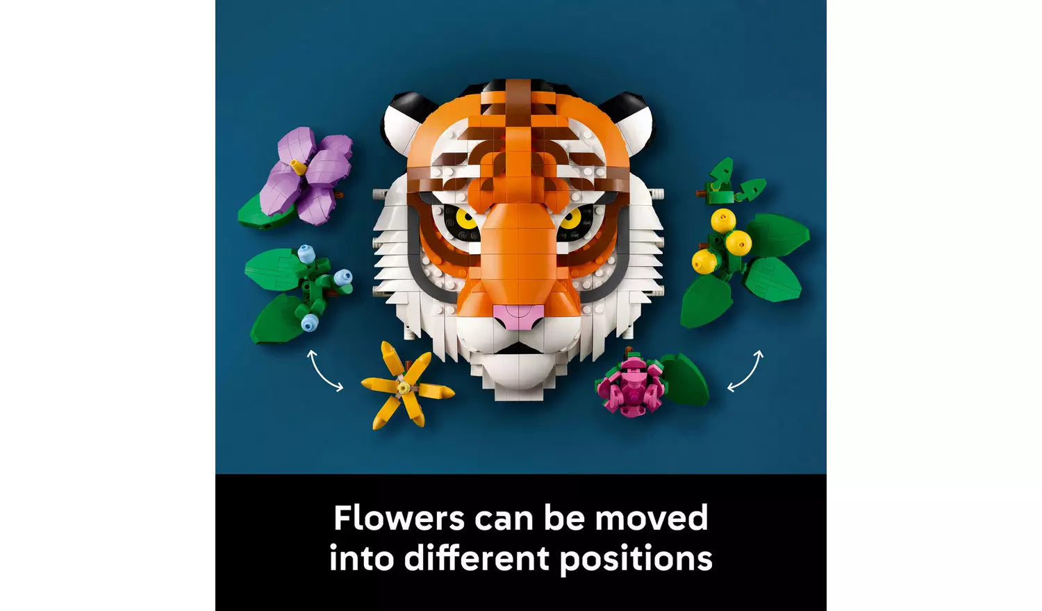 LEGO ART The Fauna Collection Tiger Wall Art Set for Adults | Ages 18+ | Model 31217 | NEW LEGO