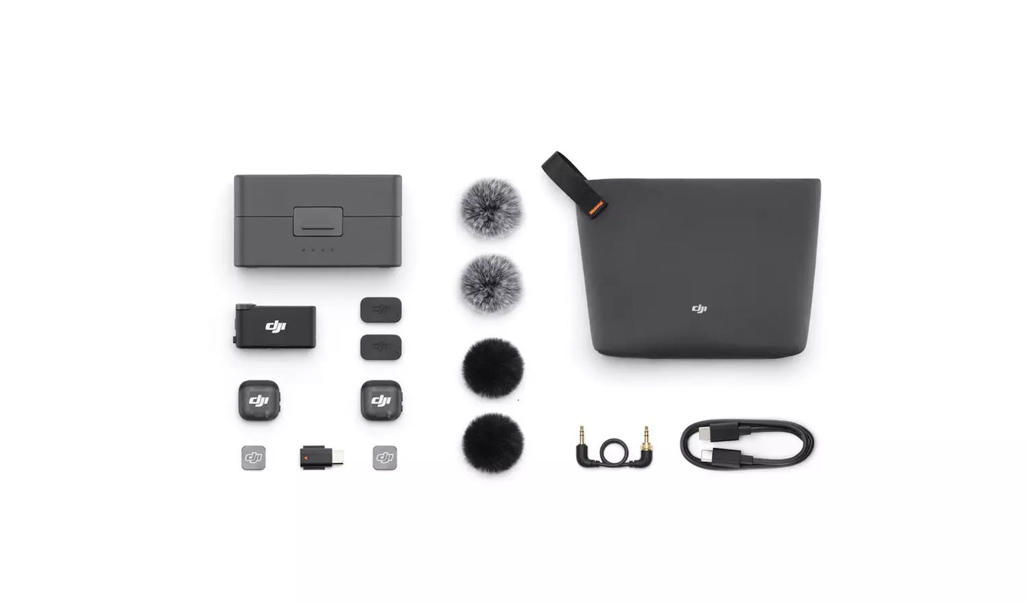 DJI Mic 3 Wireless Microphone System - 2TX + 1RX + Charging Case (New) DJI