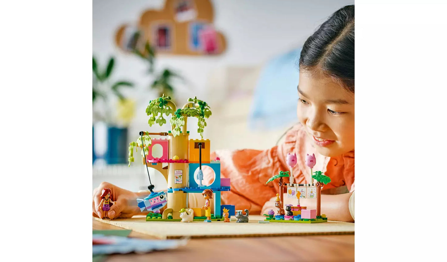 LEGO Friends Cat Birthday Party & Tree House Toy | Ages 6+ | Model 42666 | 321 Pieces | New LEGO
