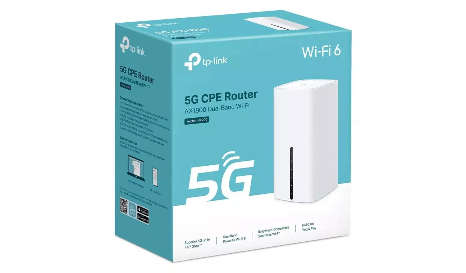 TP-Link Archer NX200 5G AX1800 Dual-Band Wi-Fi 6 Router TP Link