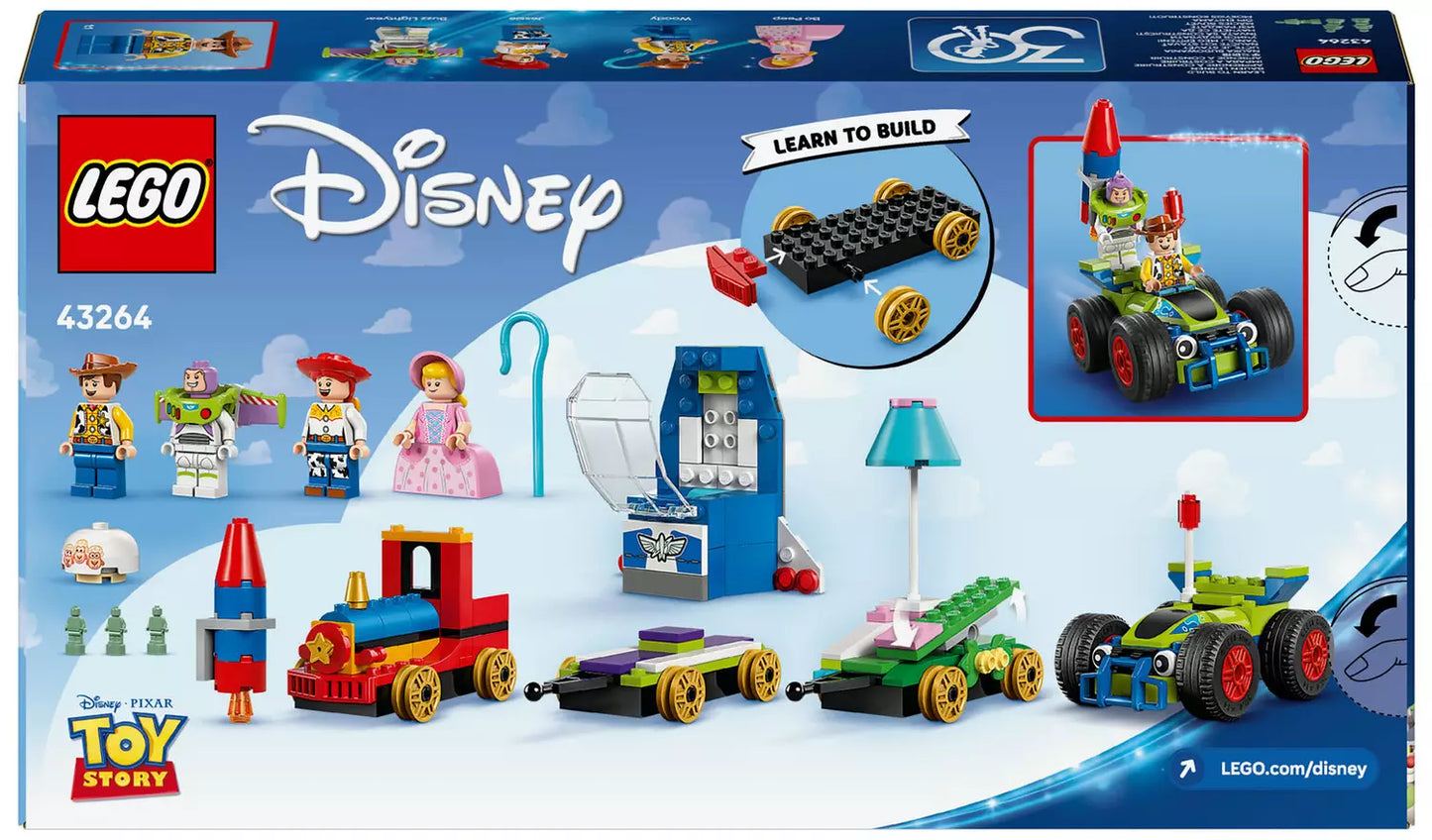 LEGO Disney Pixar Toy Story Celebration Train & RC Car Building Toy Set | Ages 4+ | Model 43264 | New LEGO