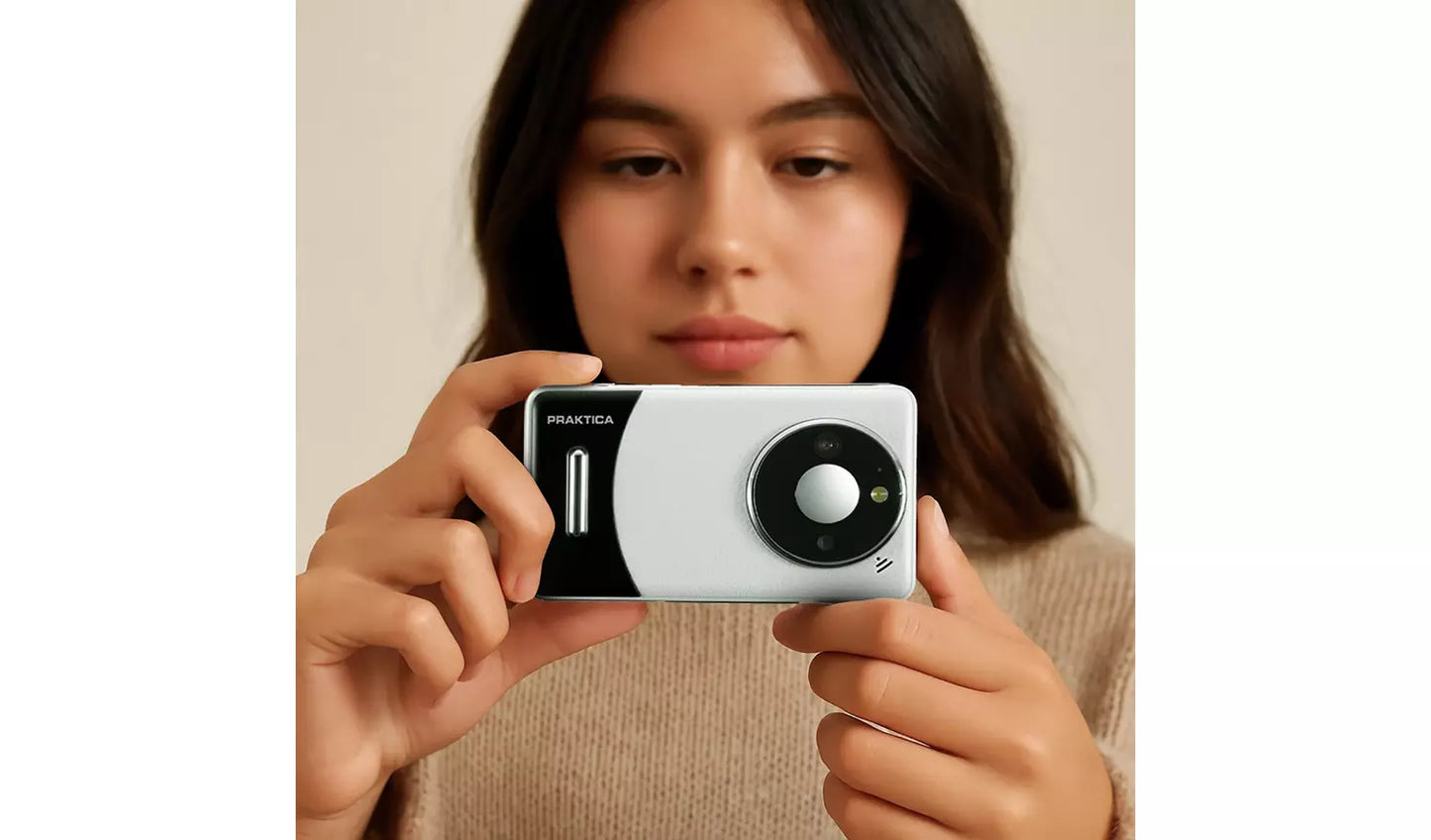 Praktica DZ13 13MP Compact Digital Camera – 18x Zoom, Full HD 1080p, White (New) Praktica