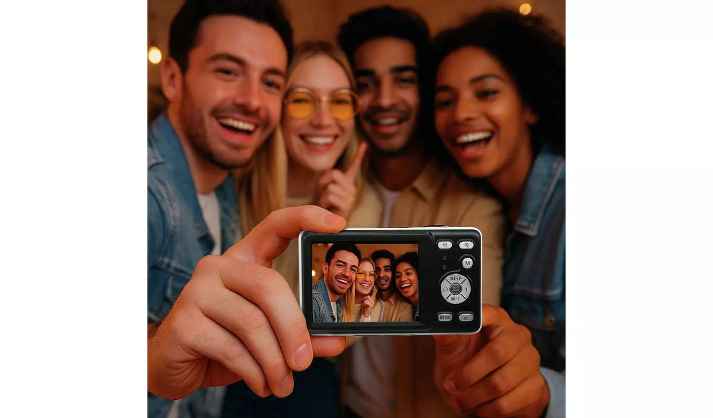 Praktica DZ13 13MP Compact Digital Camera – 18x Zoom, Full HD 1080p, White (New) Praktica