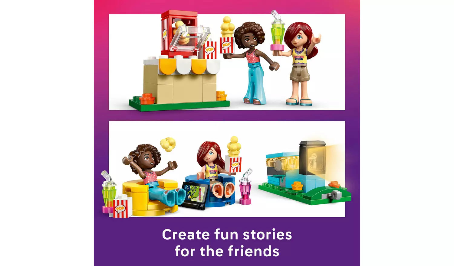 LEGO Friends Friendship Movie Night Interactive Toy Set 42642 | Ages 6+ | New LEGO