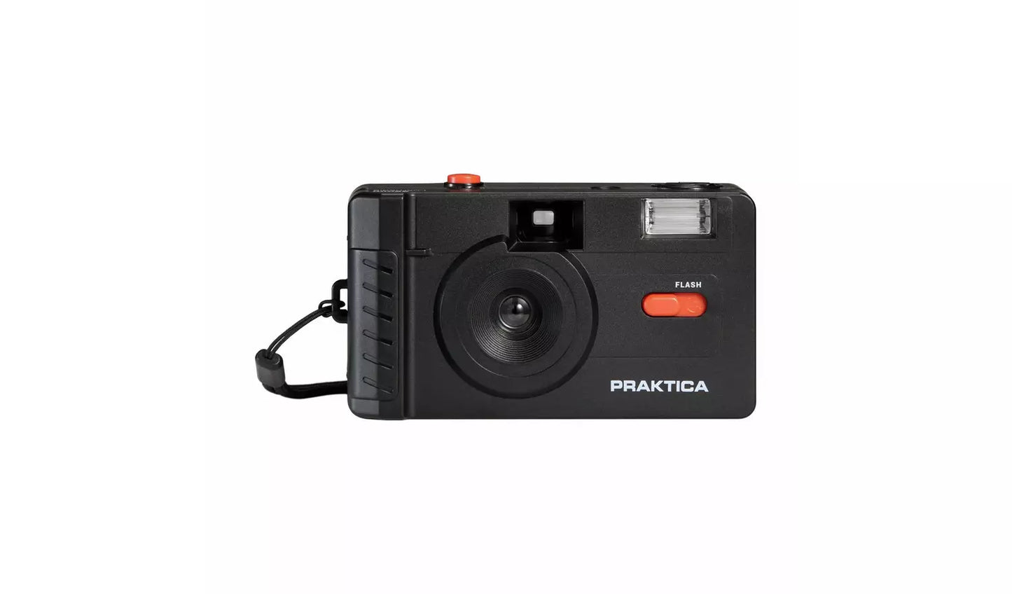 Praktica 35mm Reusable Film Camera with Flash – Black (New) Praktica