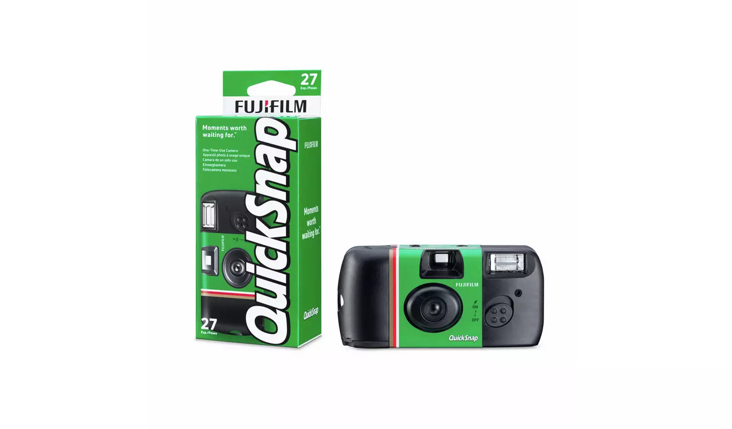 Fujifilm QuickSnap Flash 27 Exposure Disposable 35mm Camera (New) Fujifilm