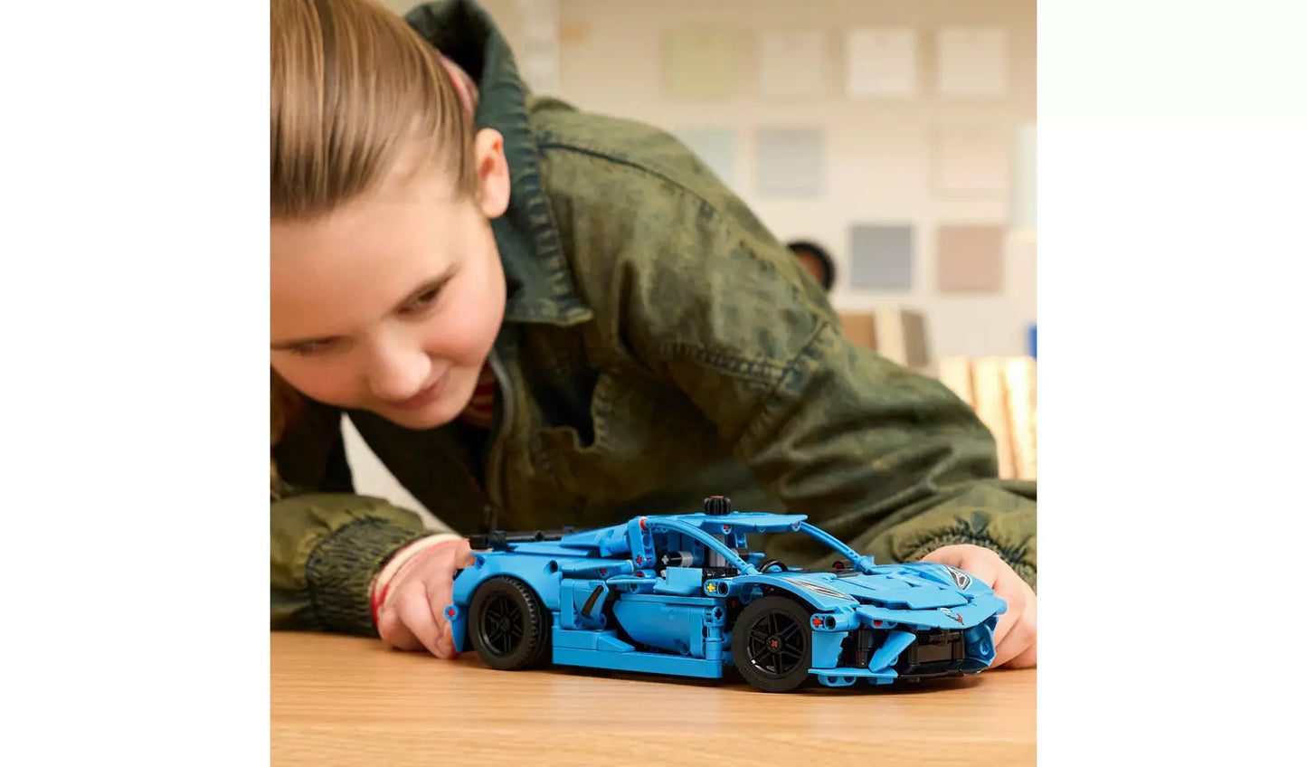 LEGO Technic Chevrolet Corvette Stingray Blue Car Toy | Ages 9+ | Model 42217 | New LEGO