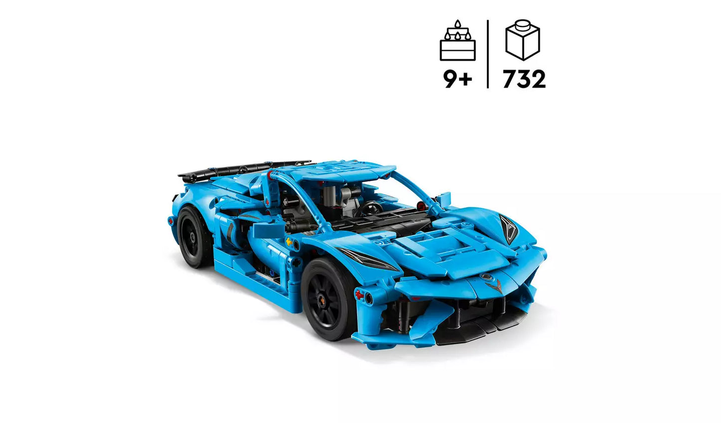 LEGO Technic Chevrolet Corvette Stingray Blue Car Toy | Ages 9+ | Model 42217 | New LEGO