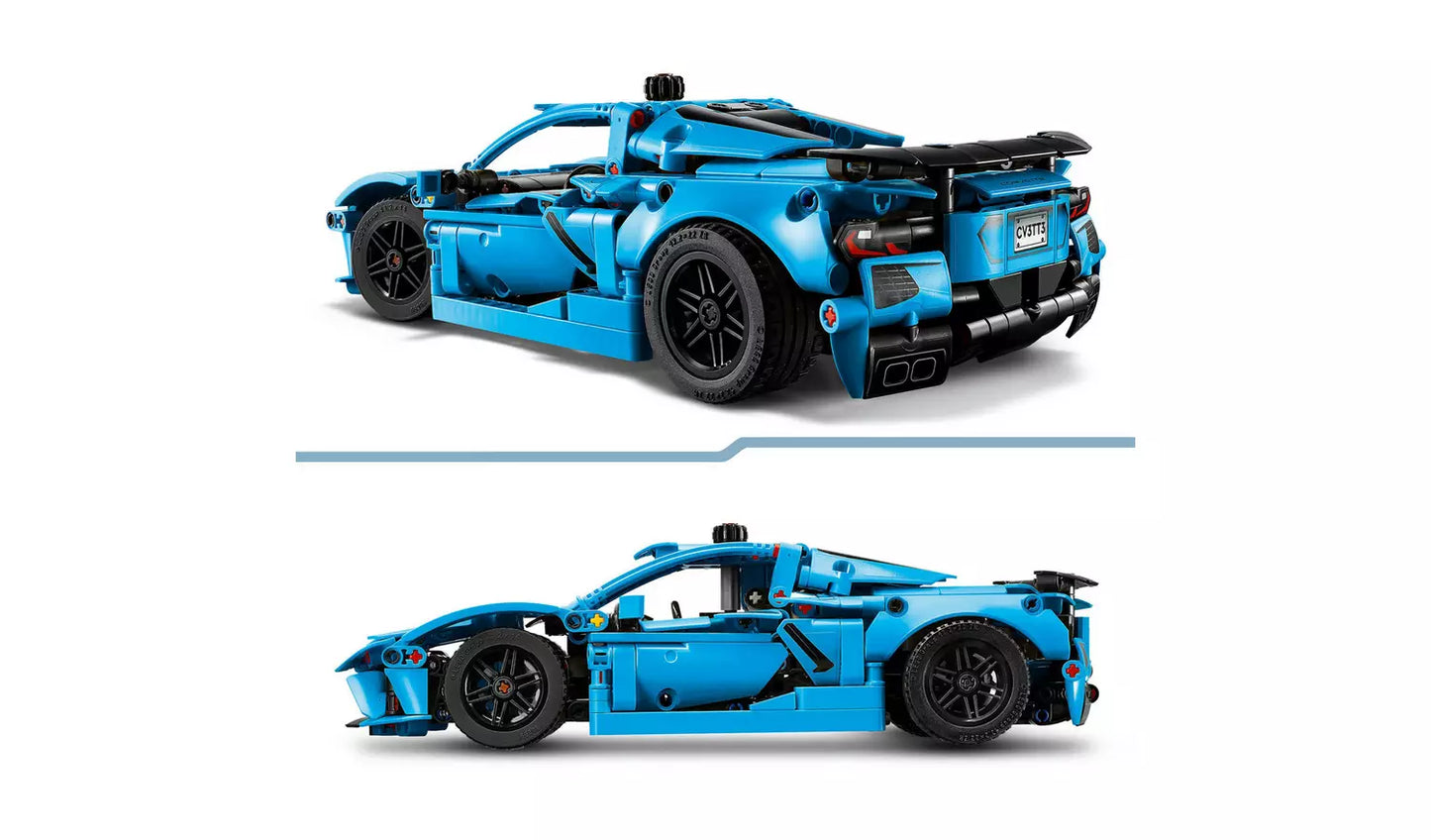 LEGO Technic Chevrolet Corvette Stingray Blue Car Toy | Ages 9+ | Model 42217 | New LEGO
